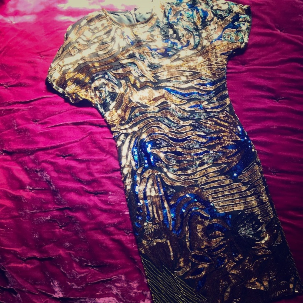 Stunning Vintage Sequin Party Dress